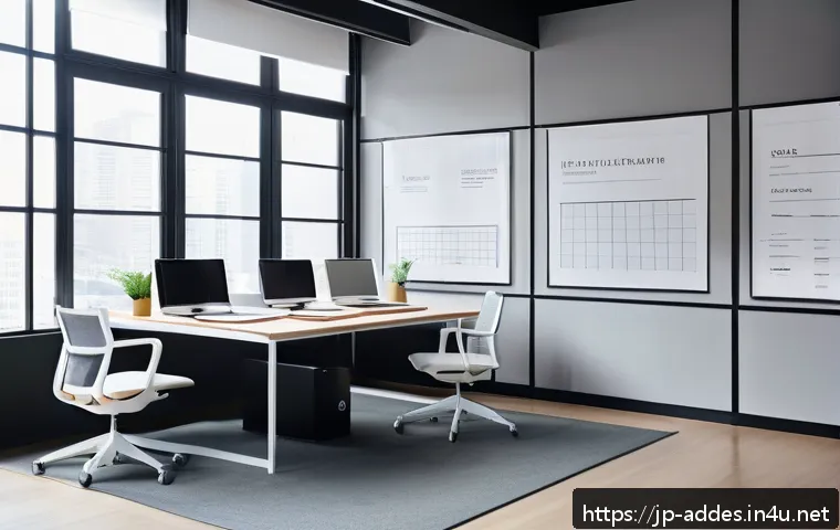 광고디자인 관련 추천 도서 - A sleek digital advertising workspace featuring a modern UI/UX design setup on multiple screens, sho...